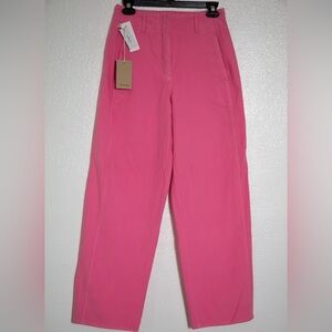 Wilfred Free Aritzia Bright Pink Wide Leg Pants Size 2 NWT
